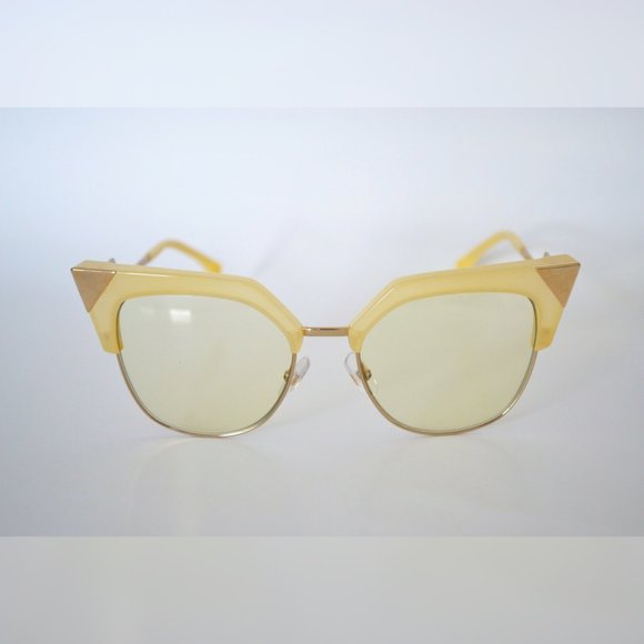 FENDI FF 0149/S 040G YELLOW & SMOKE FL SILVER - Picture 3 of 10